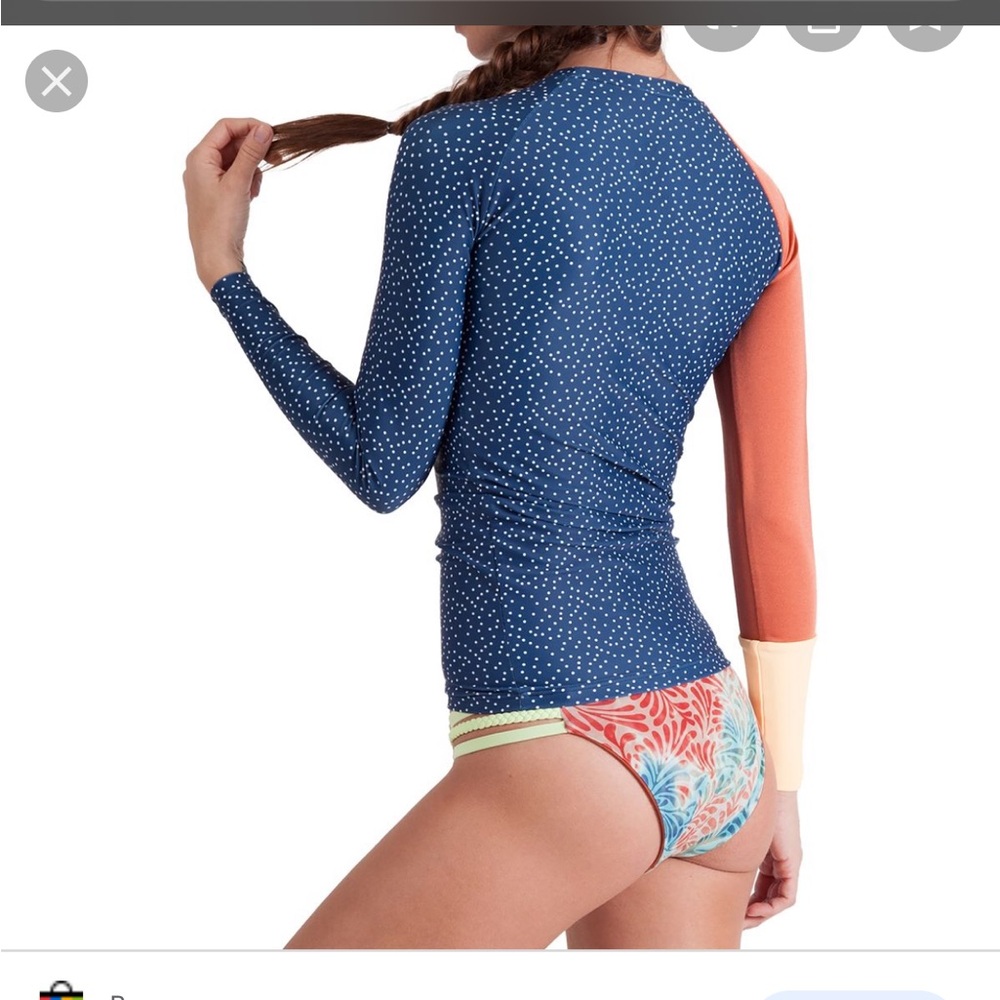 Seea navy dot rashguard
